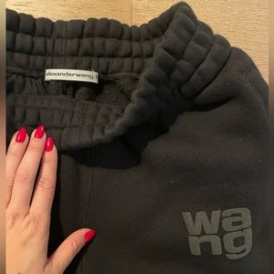 Alexander Wang XS Logo-print black Track Pants